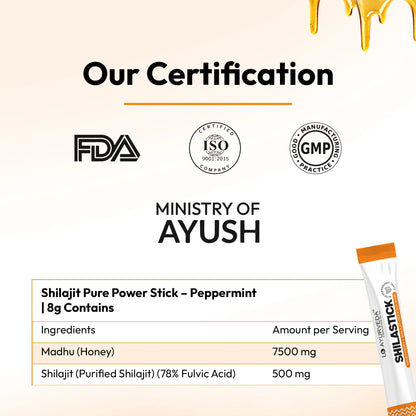 Shilastick Pure Power Stick (Peppermint Taste)
