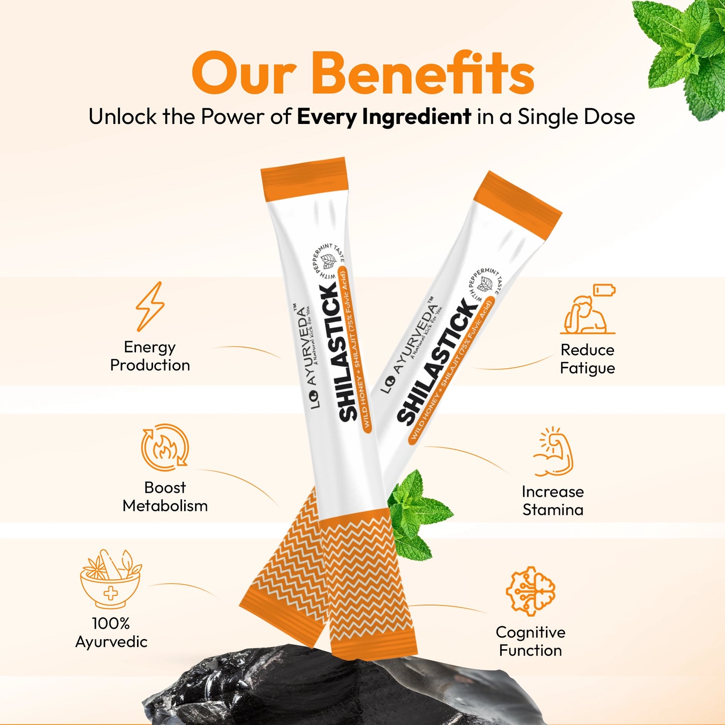 Shilastick Pure Power Stick (Peppermint Taste)